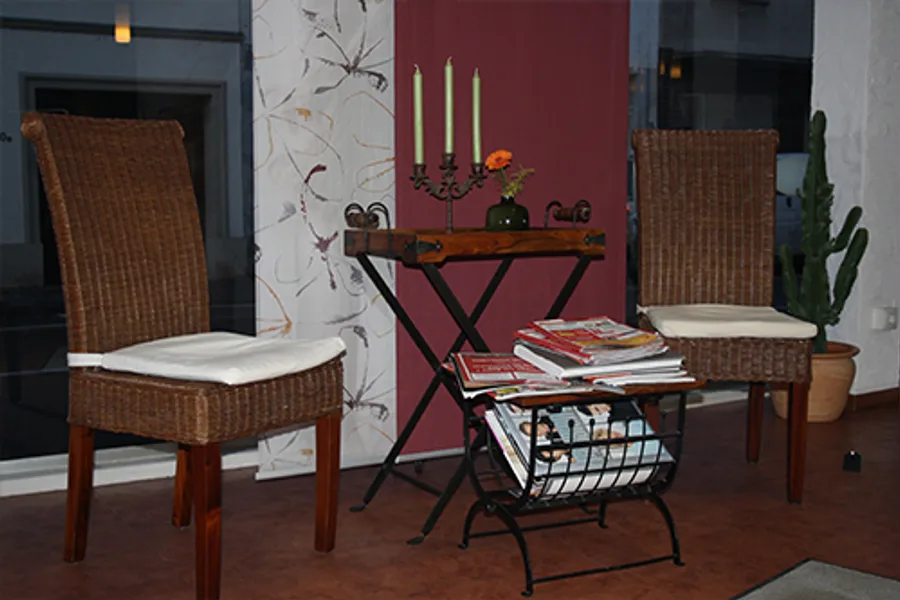 Wartebereich im Salon Colohrum Haar